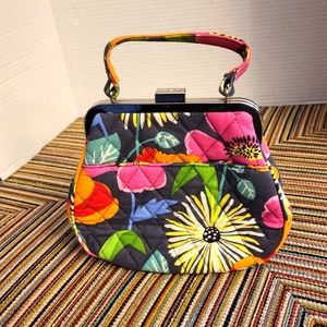 Vera Bradley Mini Frame Crossbody Jazzy Blooms Bag Retired 2013